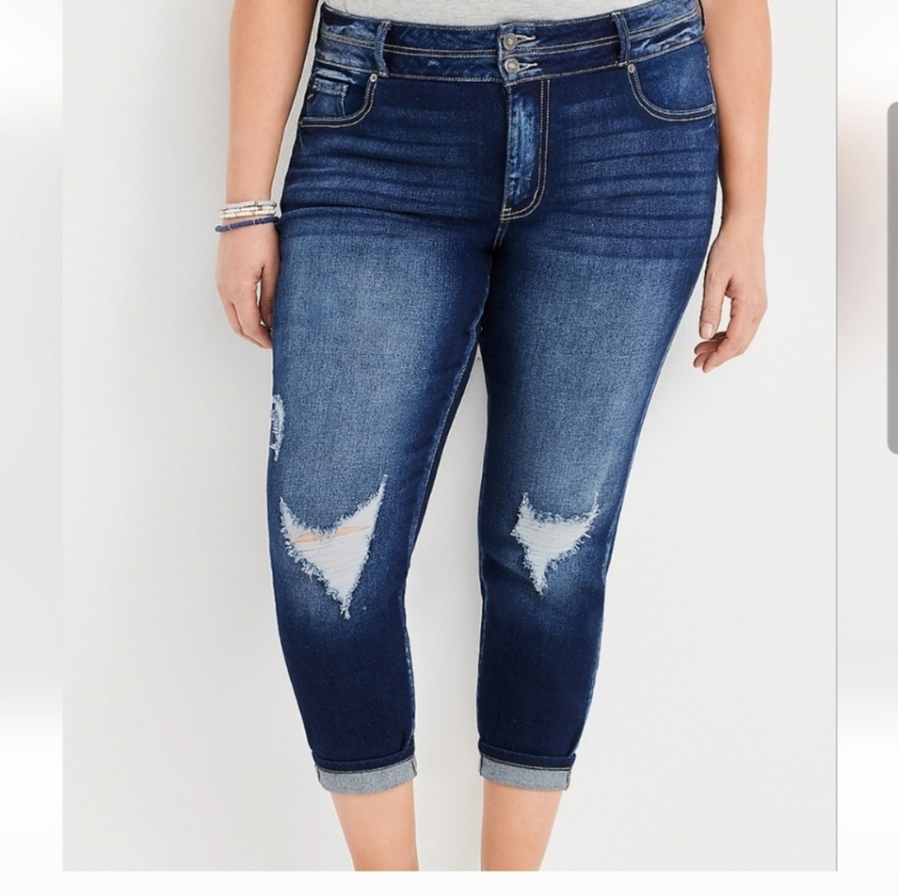 KanCan High Rise cropped Jean